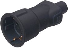 Розетка штепсельная с заземлением прямая Legrand Helium 16А IP44 черный картинка 